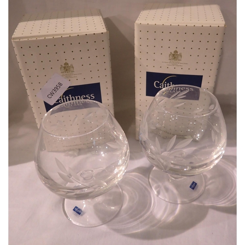 1236 - Two boxed Caithness brandy glasses. PP&P Group 2 (£18+VAT for the first lot and £3+VAT for subsequen... 