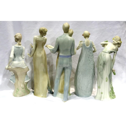 273 - Five Reflections figurines by Royal Doulton including Summers Darling HN 3091, largest H: 36 cm, no ... 