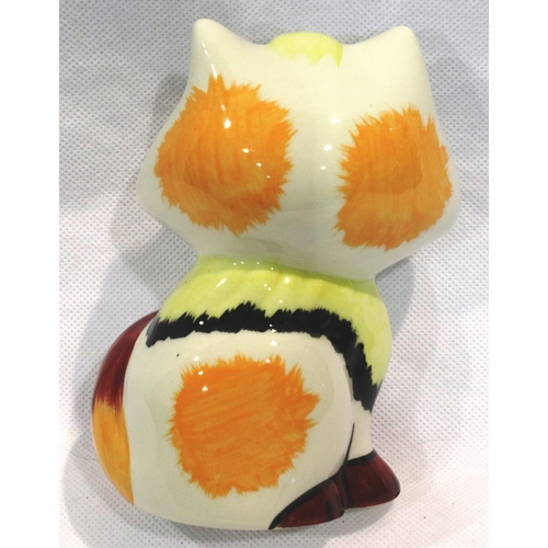 283 - Lorna Bailey cat, Honey, H: 14 cm, no cracks or chips. P&P Group 1 (£14+VAT for the first lot and £1... 