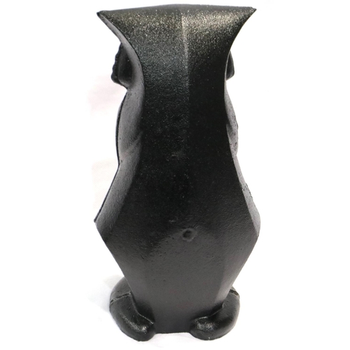 330 - Large cast iron Art Deco stylised cat doorstop, H: 26 cm. P&P Group 3 (£25+VAT for the first lot and... 