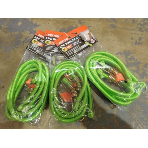 1752 - Three packets of new and unused 36 inch bungee cords. P&P Group 1 (£14+VAT for the first lot and £1+... 