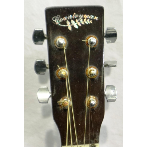 400 - Countryman acoustic guitar. P&P Group 3 (£25+VAT for the first lot and £5+VAT for subsequent lots)