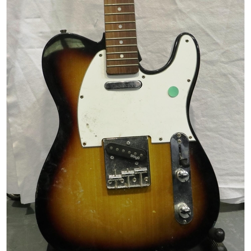 404 - Stagg electric guitar. P&P Group 3 (£25+VAT for the first lot and £5+VAT for subsequent lots)