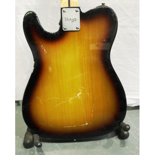 404 - Stagg electric guitar. P&P Group 3 (£25+VAT for the first lot and £5+VAT for subsequent lots)