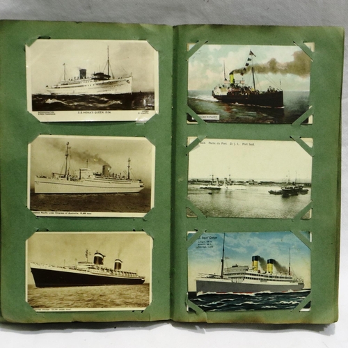 366 - Victorian album of approximately 300 postcards, mixed subjects and topographical. P&P Group 1 (£14+V... 