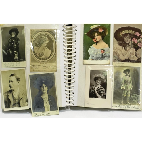 367 - Approximately 180 vintage postcards, Theatre and Theatrical subjects. P&P Group 1 (£14+VAT for the f... 