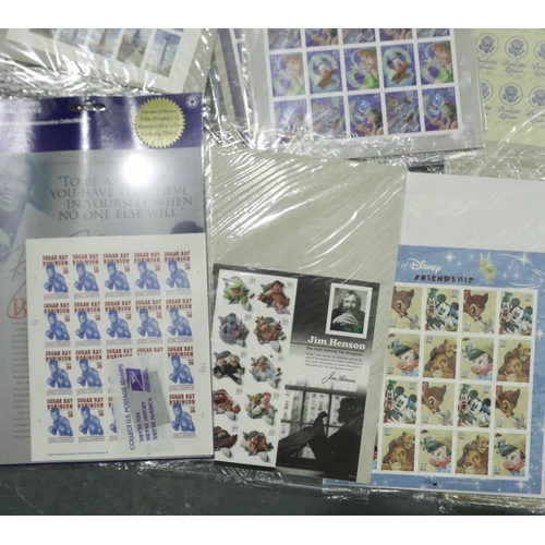 378 - Thirty five USA stamp sheets. P&P Group 1 (£14+VAT for the first lot and £1+VAT for subsequent lots)