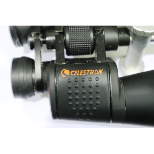 383 - Celestron Skymaster 20 x 80 binoculars with Hama extending tripod. P&P Group 3 (£25+VAT for the firs... 