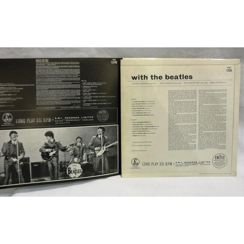 391 - With The Beatles and Beatles For Sale LPs, mono on yellow Parlophone labels. P&P Group 1 (£14+VAT fo... 