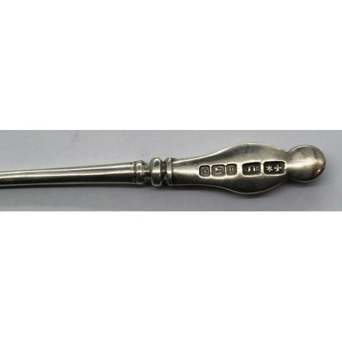 115A - Cased set of six hallmarked Apostle teaspoons and sugar nips, 104g. P&P Group 1 (£14+VAT for the fir... 