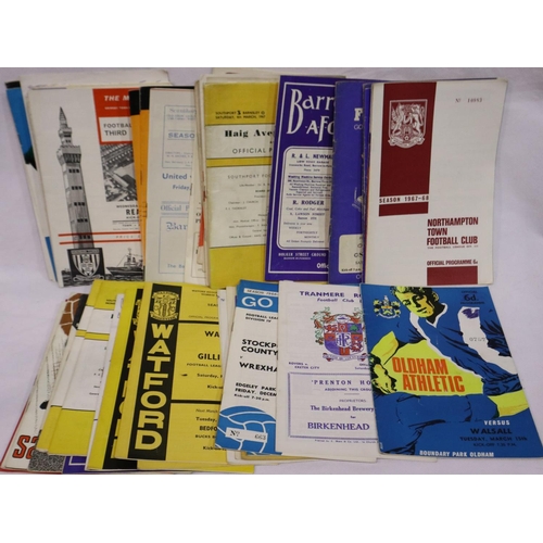 2211B - Approximately 100 lower league football programmes, mainly 1970s (9). P&P Group 1 (£14+VAT for the f... 