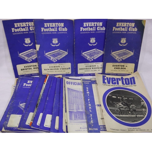 2211D - Mixed Everton Home & Away programmes, circa 1960s (28). P&P Group 1 (£14+VAT for the first lot and £... 