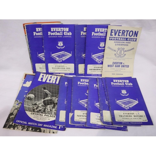 2211D - Mixed Everton Home & Away programmes, circa 1960s (28). P&P Group 1 (£14+VAT for the first lot and £... 