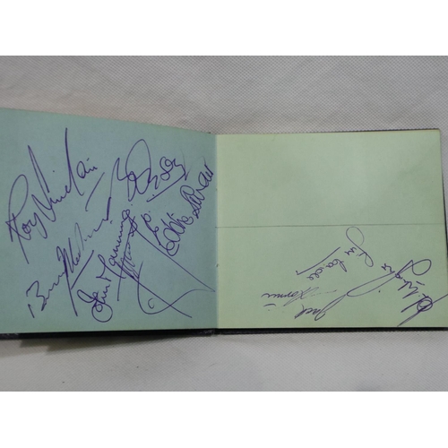 2211G - Autograph album with applied George Best signature and Tranmere Rovers full team circa 1967. P&P Gro... 