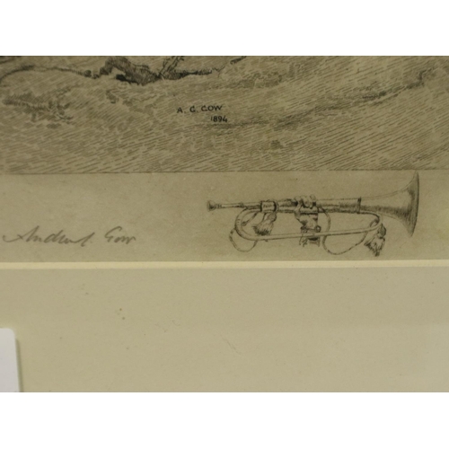 2034 - Andrew Carrick Gon (1848-1920): pencil signed etching, Elba, further signed by engraver A. Mongin 49... 