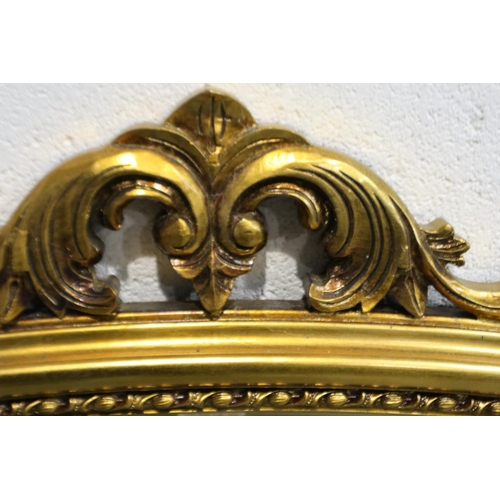 2048 - A large 20th century gilt wood framed over-mantel, overall 128 x 91 cm. Not available for in-house P... 