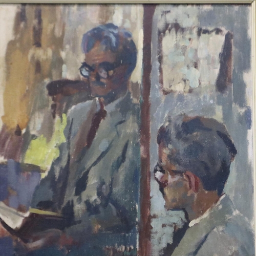 2049 - Patrick Lambert Larking (1907-1981): oil on board, Denis Costello, Royal Institute of Oil Painting l... 