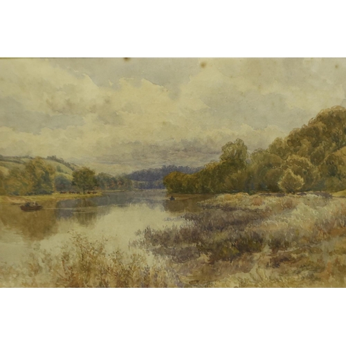 2017 - David Law RBA RPE (1831-1902): watercolour, Punt on a River, 33 x 20 cm. Not available for in-house ... 