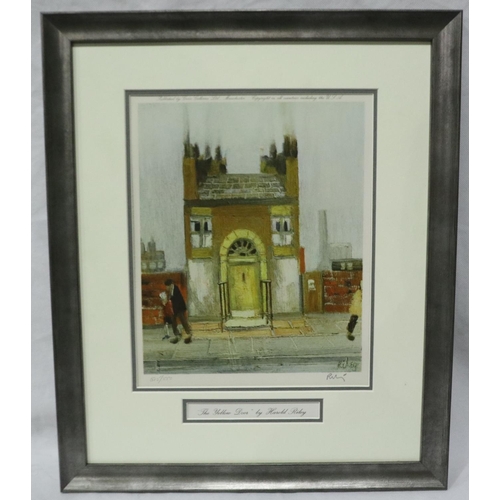 2064 - Harold Riley (B. 1934): pencil signed limited edition print, The Yellow Door, 20 x 28 cm. Not availa... 