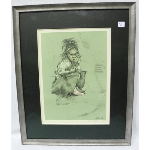 2068 - Harold Riley (B. 1934): pencil signed limited edition print, Pink Shoes, no 280/500, dated 1968, 34 ... 