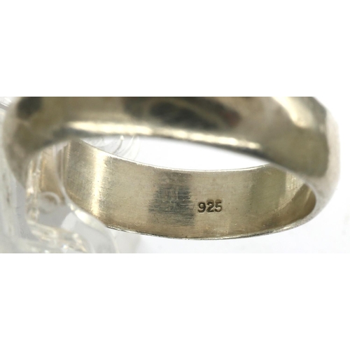 4 - Five 925 silver rings including stone set examples, sizes J-W. P&P Group 1 (£14+VAT for the first lo... 