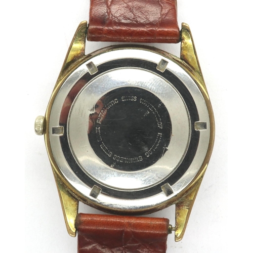 80 - CHALET: Automatic 25 jewel gents automatic wristwatch,  circular silvered dial and Incabloc movement... 