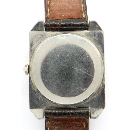 118 - SEIKO: SKYLINER gents steel cased automatic wristwatch, with 21 jewel movement, on a brown leather s... 