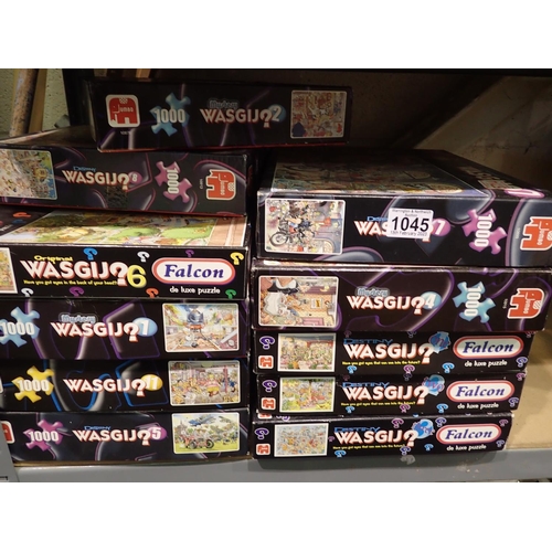 1045 - Eleven mixed Wasgij puzzles. P&P Group 3 (£25+VAT for the first lot and £5+VAT for subsequent lots)