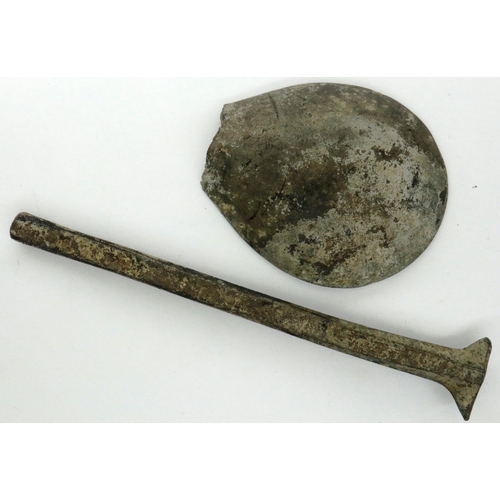 254 - Tudor silver plated large spoon, L: 100 mm. P&P Group 0 (£5+VAT for the first lot and £1+VAT for sub... 