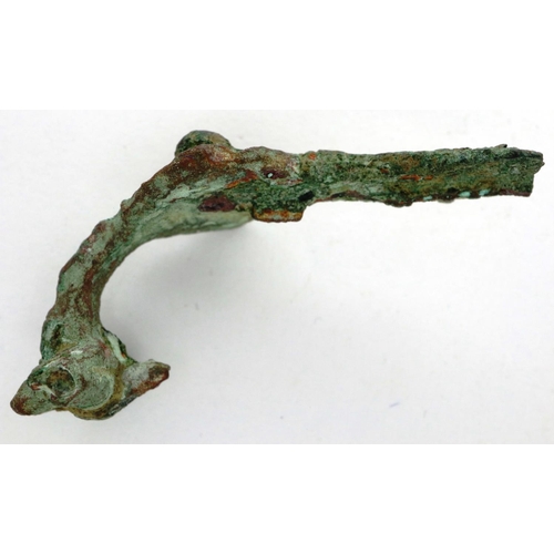 268 - Ornate Roman fibula with enamel intact, upper class citizen use, L: 43 mm. P&P Group 0 (£5+VAT for t... 