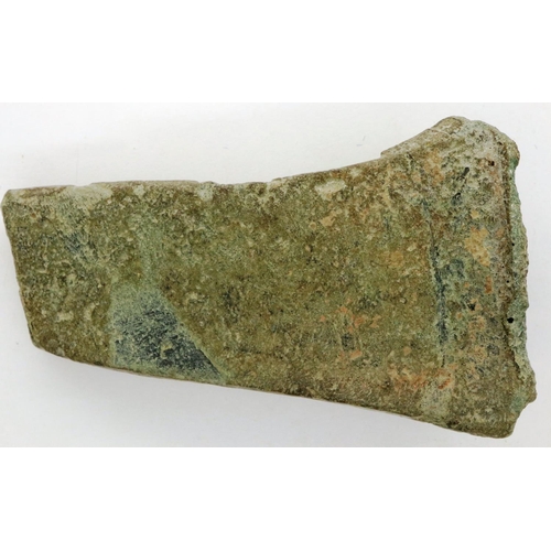 274 - 2nd century AD Roman bronze chisel remains, L: 80 mm. P&P Group 0 (£5+VAT for the first lot and £1+V... 