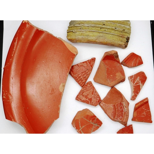 288 - Roman Samian ware pottery, L: 130 mm. P&P Group 1 (£14+VAT for the first lot and £1+VAT for subseque... 