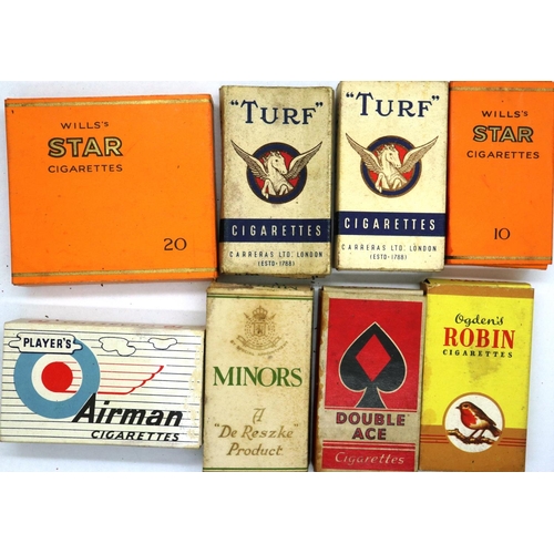 308 - Eight packs of 1950s and 1960s cigarettes. P&P Group 1 (£14+VAT for the first lot and £1+VAT for sub... 