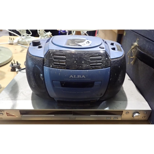 1369 - Alba CD/tape/radio and a Sony DVD player. Not available for in-house P&P
All electrical items in thi... 