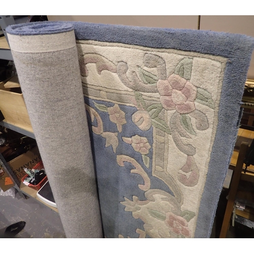 1409 - House of Bath wool floral rug, 227 x 151 cm. Not available for in-house P&P