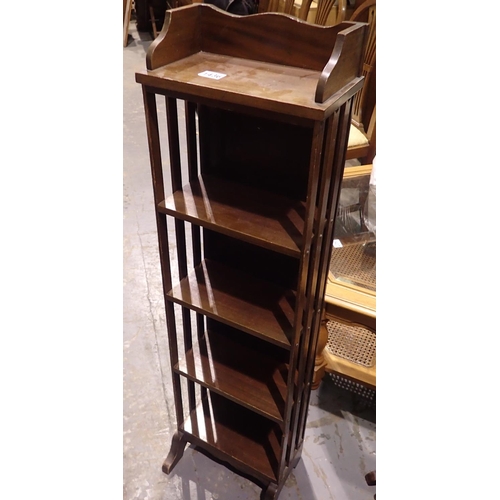 1436 - Five shelf CD rack/bookcase, 30 x 20 x 110 cm H. Not available for in-house P&P