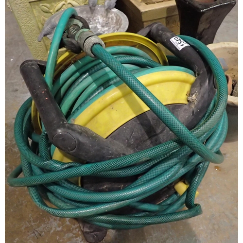 1549 - Hose reel with hozelock connectors. Not available for in-house P&P