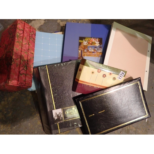 1178 - Collection of ring binder type photograph albums. Not available for in-house P&P