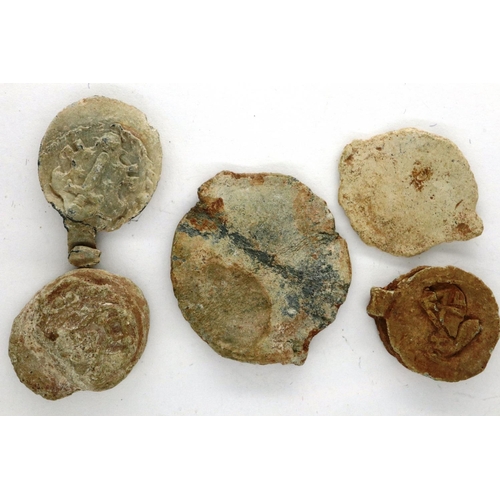 214 - Excellent detail Medieval lead workhouse seals. P&P Group 0 (£5+VAT for the first lot and £1+VAT for... 