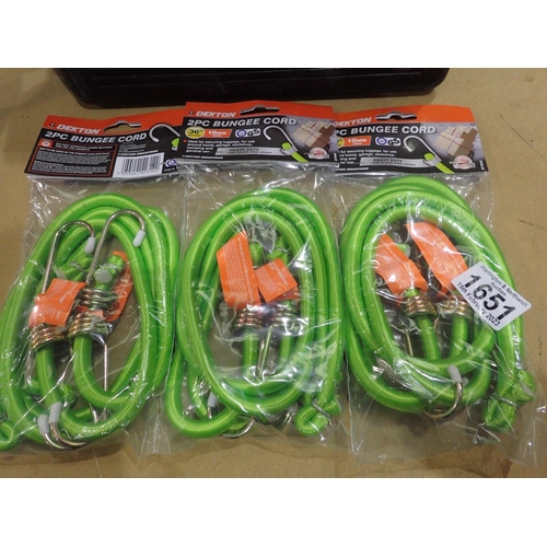 1651 - Three pairs of 36 inch bungee cords. P&P Group 1 (£14+VAT for the first lot and £1+VAT for subsequen... 