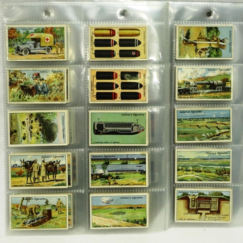 603 - Gallahers Great War series 1915 cigarette cards (100), and Great War 1915 Second series (100). P&P G... 