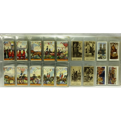 606 - Hignetts cigarette cards, Prince of Wales tour (25), Churchman cigarette cards, The Kings Coronation... 