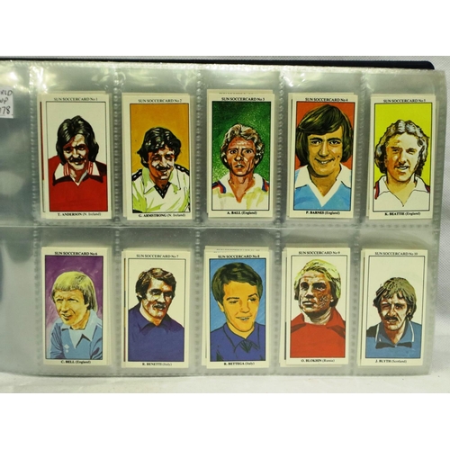 610 - Full set of 1000 The Sun 1978 World Cup cigarette cards. P&P Group 2 (£18+VAT for the first lot and ... 