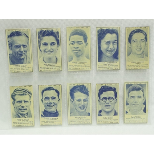 600 - Turf Cigarettes full set of fifty London Olympics cigarette cards 1948. P&P Group 1 (£14+VAT for the... 