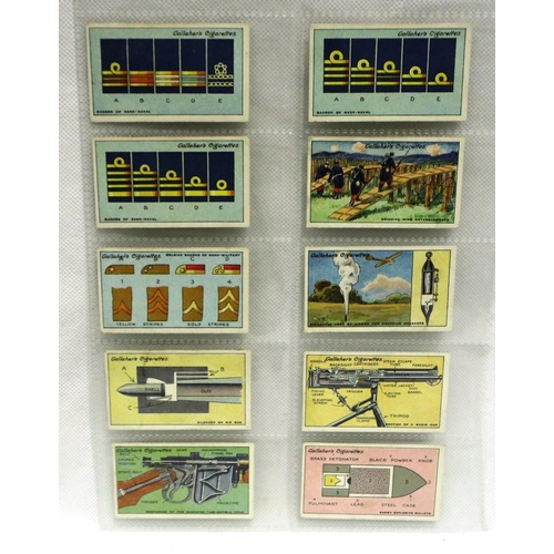 603 - Gallahers Great War series 1915 cigarette cards (100), and Great War 1915 Second series (100). P&P G... 