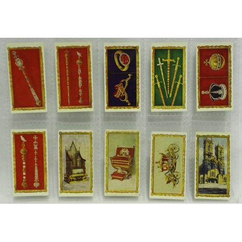 606 - Hignetts cigarette cards, Prince of Wales tour (25), Churchman cigarette cards, The Kings Coronation... 