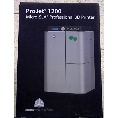 2046 - 3D printer ProJet 1200 micro-sla professional, boxed, appears to be in excellent unused condition. P... 