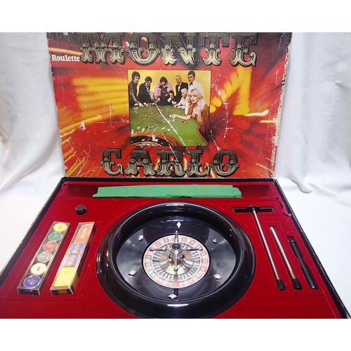 2061 - Monte Carlo roulette game wheel approximately 30 cm, appears complete, box is fair. P&P Group 1 (£14... 