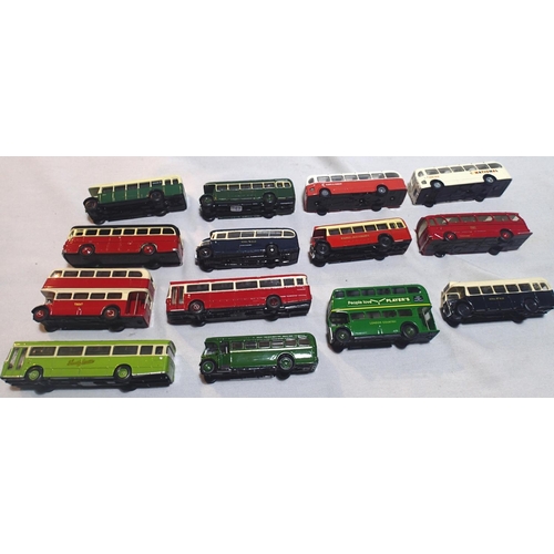 2067 - Fourteen code 3 1/72 scale buses and coaches, Corgi EFE etc, various Liveries in mostly good to very... 