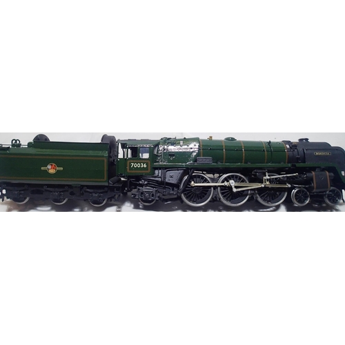 2093 - O gauge kit built Britannia class locomotive 70036, Boadicea Green, Late Crest, fine scale, metal wi... 